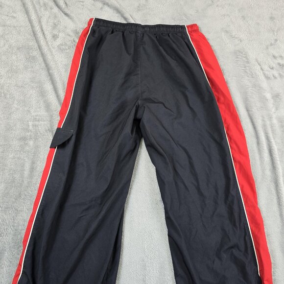 Nike Track Pants Boys XL 18-20 Black Red Stripe Athletic Zip Hem Warm Up - Picture 11 of 14